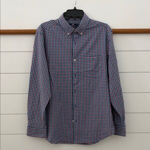 Vineyard Vines Red and Blue Plaid Shirt